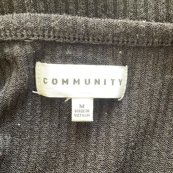 Black bodycon ribbed backless Community dress (purchased from Aritzia). Size M. - Picture 3 of 3